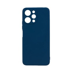 Capa de Silicone com Moldura de Câmera para Xiaomi Redmi 12 Azul Escuro Capa de Silicone com Moldura de Câmera para Xiaomi Redmi 12 Azul Escuro